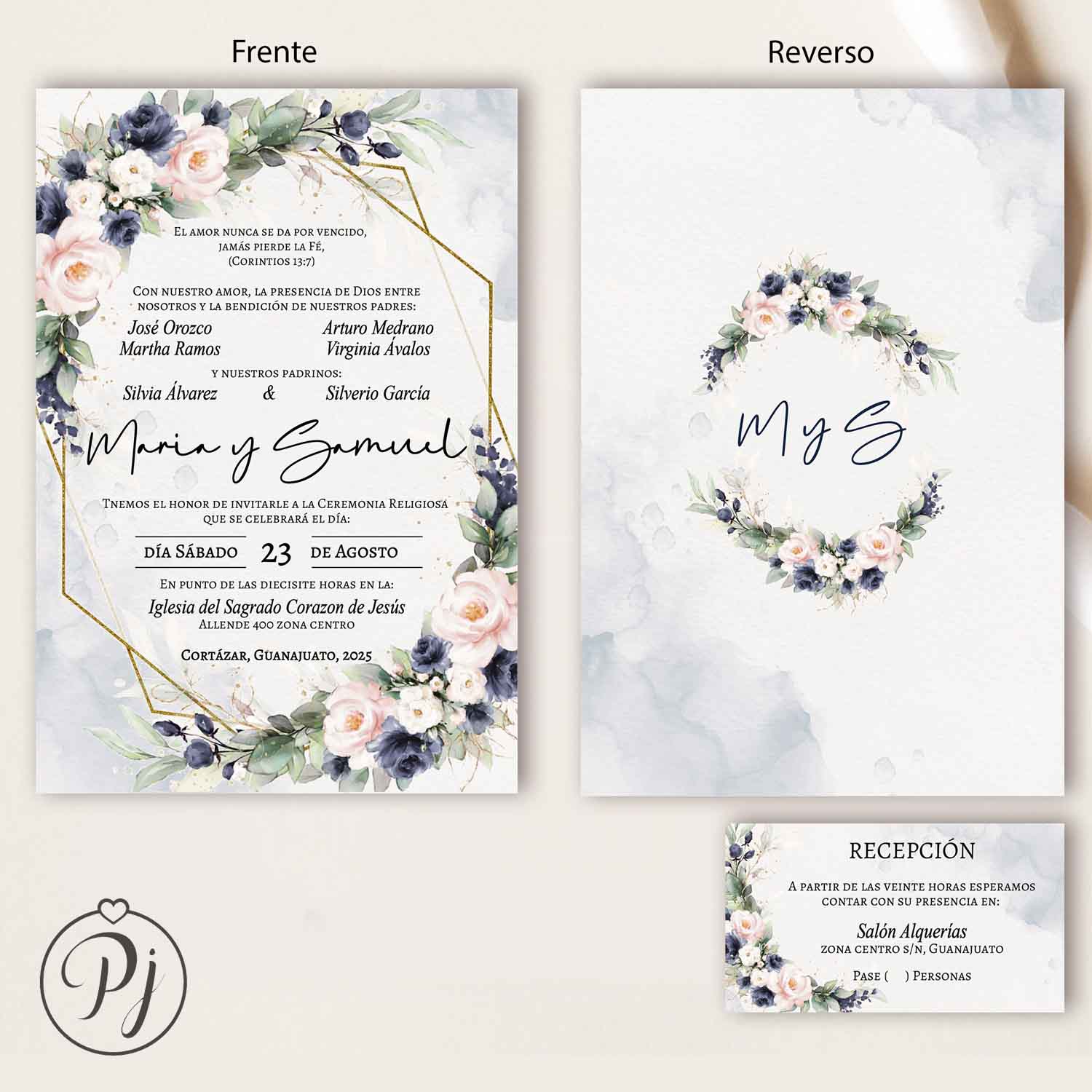 Invitaciones San Luis Potosí para Bodas, XV Años, Bautizo, Baby Shower, Primera Comunión, Digitales... Era Azul 02 Im4 Invitaciones San Luis Potosí para Bodas, XV Años, Bautizo, Baby Shower, Primera Comunión, Digitales... Era Azul 02 Im4