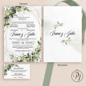 Invitaciones San Luis Potosí para Bodas, XV Años, Bautizo, Baby Shower, Primera Comunión, Digitales... Era Verde 02 Im2