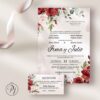 Invitaciones San Luis Potosí para Bodas, XV Años, Bautizo, Baby Shower, Primera Comunión, Digitales... Era Rojo 01 Im1